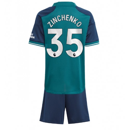 Maillot de foot Arsenal Oleksandr Zinchenko #35 Troisième enfant 2023-24 Manches Courte (+ pantalon court)
